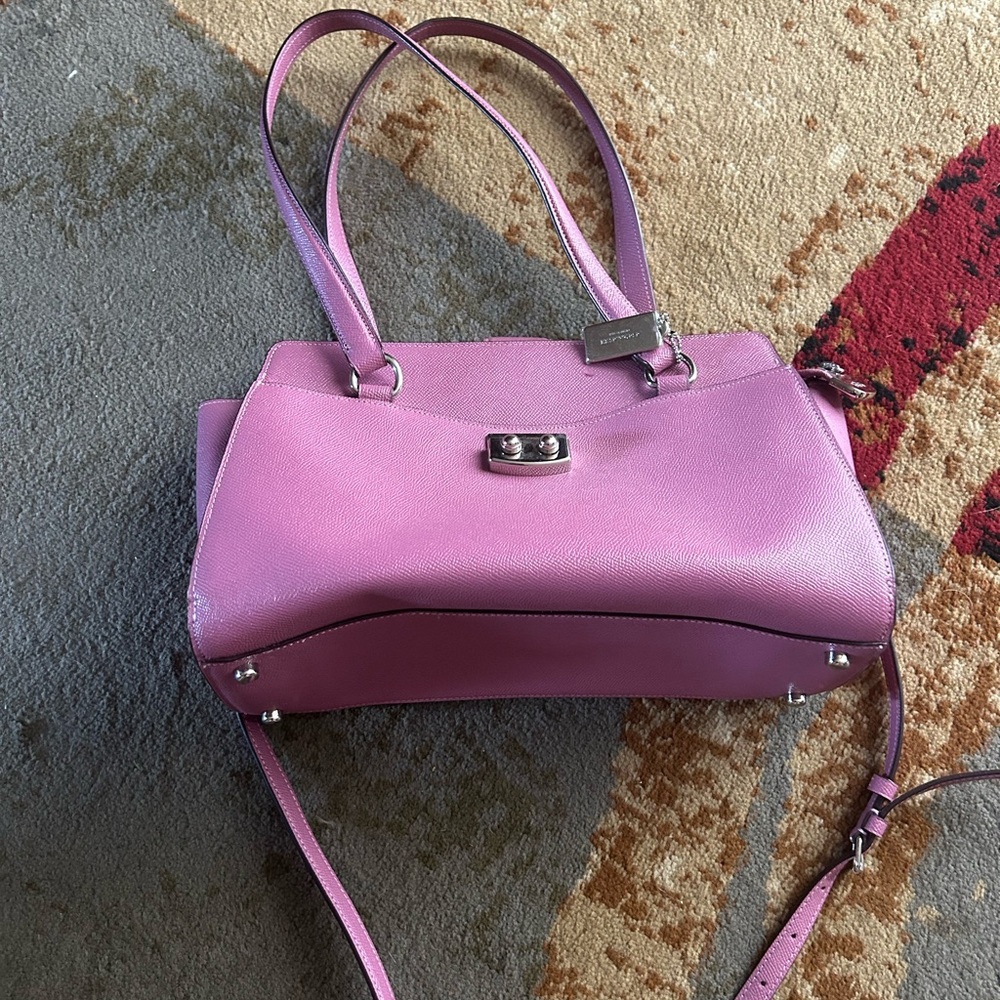 Coach Pink/Purple Leather Bag